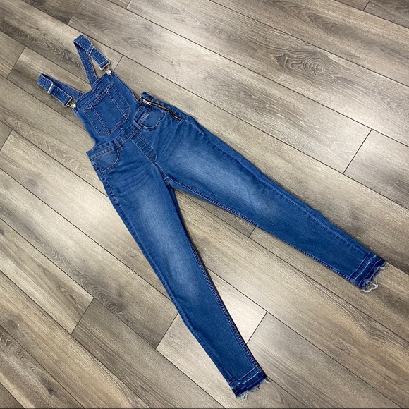 H&M Denim - H&M (6) Divided Raw Hem Overalls